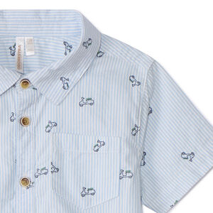 Korte mouwenhemd met scootersprint voor babyjongens 