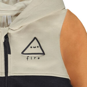Gilet fleece colour block effect voor baby jongen 