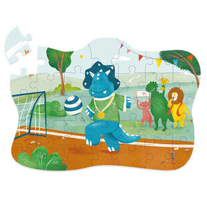 Vormenpuzzel 35STKS Voetballer Mr. Triceratops 