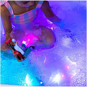 Badspeelgoed 4 lichtgevende blokjes in het water 3jaar+ Party Pal White 