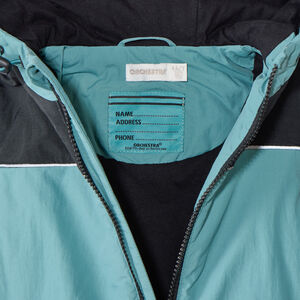 Windjack van stof met kap en colourblock effect voor jongens 