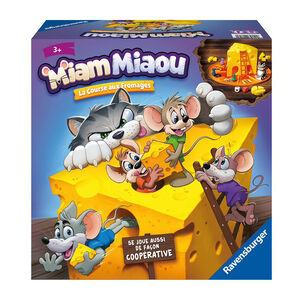 Strategisch en denkspel Miam Miau kaasrace 