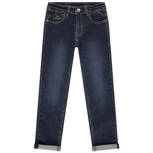 Slim jeans van ruw denim jongens 