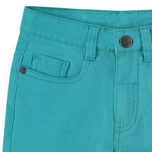 Pantalon slim en twill effet crinkle garçon 