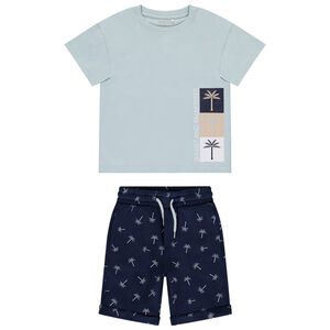 Korte mouwen t-shirt met short voor jongens 