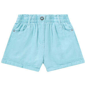 Hoge taille short van fantasiekatoen voor meisjes 