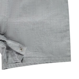 Korte salopette met mini-ruitjes en borduren voor baby meisje 