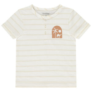 Korte mouwen gestreept overhemd voor jongen 