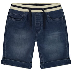 Bermuda effet jean taille élastiquée à rayures pour garçon 