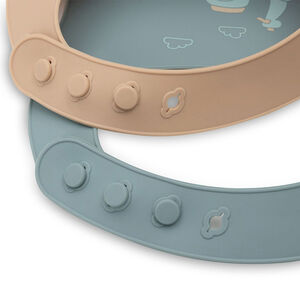 Bavoir silicone On The Go 2pcs 