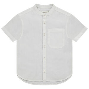 Chemise met korte mouwen en mao-kraag voor jongen 
