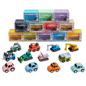 Véhicule miniature à friction Tractopelle bleu/noir 