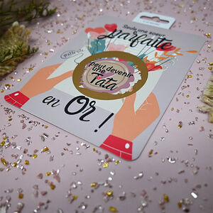 Carte à gratter "Tu vas être tata !" 