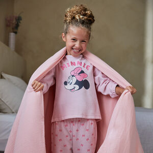 Set van 2-delige fluwelen pyjama voor meisjes met Minnie-print. 