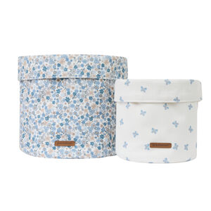 Lot de 2 panier de rangement Tiny Flowers 