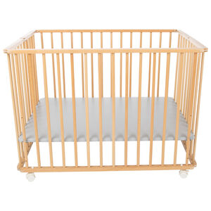 Parc pliant en bois Pocket vernis 