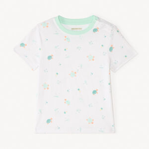 T-shirt met korte mouwen met schildpadprint voor babyjongen 