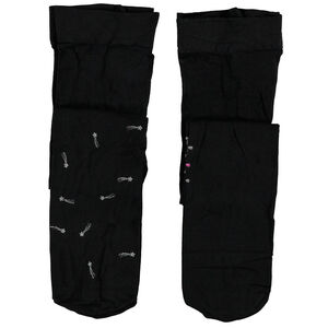 Lot de 2 collants fins imprimé etoiles/noeuds 