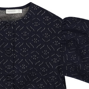 Gilet en molleton quilté et manches ballon pour fille 