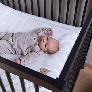 Parc en bois PA97 sur roues 98 x 78 cm noir 