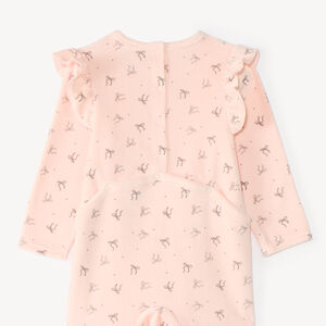 Set van 3 baby meisjes pyjama's van fluweel met een fantasiepatroon (afwerking verschilt per leeftijd) 