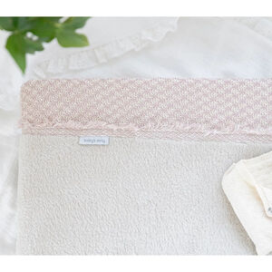 Housse matelas à langer Happiness - Urban taupe/écru  