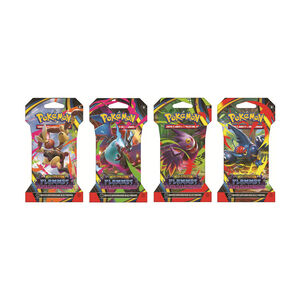 Booster sleeve Pokémon EV12 Flammes Fantasmagoriques (modèle aléatoire) 