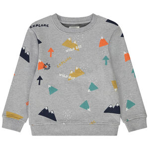 Sweat en molleton imprimé montagnes pour garçon 