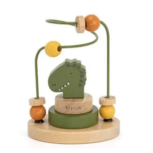 Jouet d'éveil labyrinthe à perles en bois - Mr Dino 