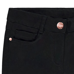 Slanke twill broek in effen kleur voor meisjes 