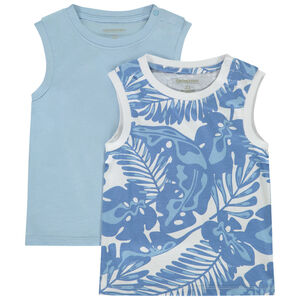 Lot de 2 débardeurs fantaisies pour bébé garçon  