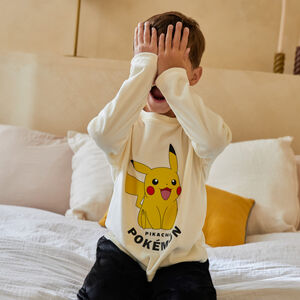 Pyjama 2-delig fleece voor jongens met Pokémon-print 