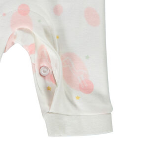 Lange jumpsuit met bloemen voor premature meisjes 
