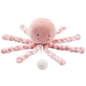 Muzikale plucheoctopus roos uit de Lapidou-collectie van Nattou 