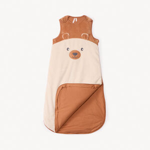 Gigoteuse van velours TOG 3 met afneembare mouwen Beer voor baby 