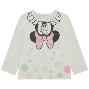 T-shirt manches longues Minnie Disney pour bébé fille 