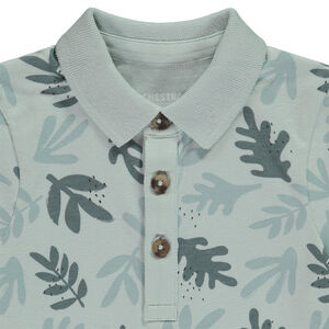 Polo manches courtes imprimé feuillage pour bébé garçon 