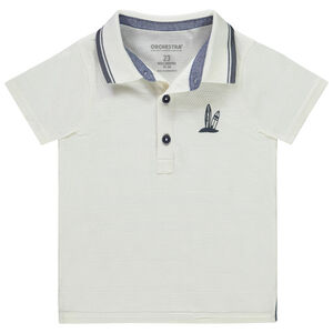 Polo korte mouwen fantasieprint voor baby jongen 