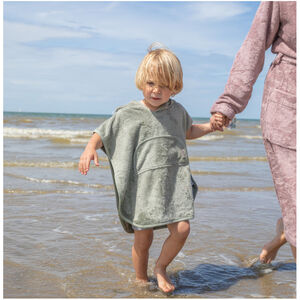 Poncho de bain Col-V bambou Misty Rose 2-4 ans 