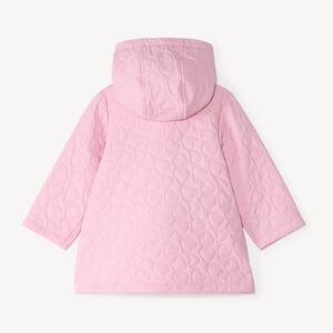 Parka voor babymeisjes met gevoerde hartjes 