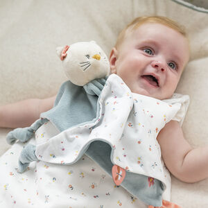 maxi plat knuffeldoekje Lana de kat Nattou 