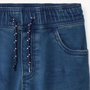 Jeansjogger met verweerd effect voor jongens 