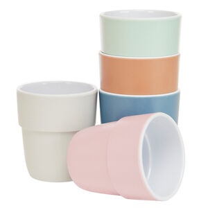 Prémaman melaminebeker met groen hartjespatroon 