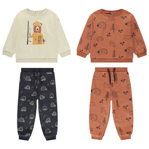 Set van 2 jogging- en sweatshirts met fantasie voor babyjongens 