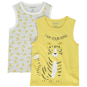 Lot de 2 débardeurs assortis pour bébé garçon 