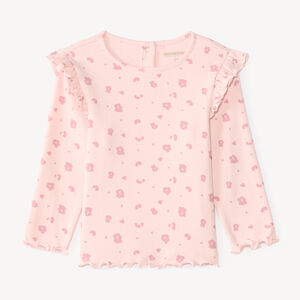 T-shirt manches longues bébé fille imprimé fantaisie 