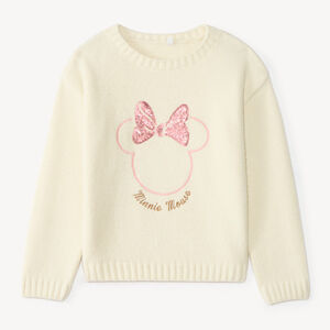 Pull fille manches longues tricot Minnie Disney 