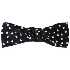 Bandeau torsadé à pois pour bébé fille 