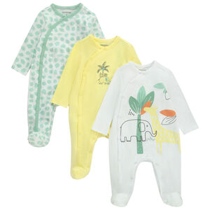 Lot de 3 dors-bien fantaisie pour bébé garçon avec ouvertures différentes selon l'âge 