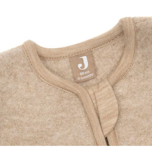 Slaapzak 90cm Merino Wol afritsbare mouwen Natural 